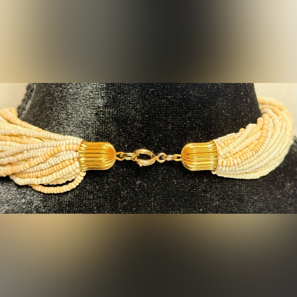 Vintage Twisted Bead Necklace - Picture 2 of 2